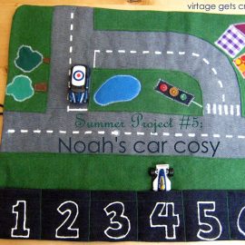 Hot Wheels Car Cosy with Racetrack from Vintage Gets Crafty