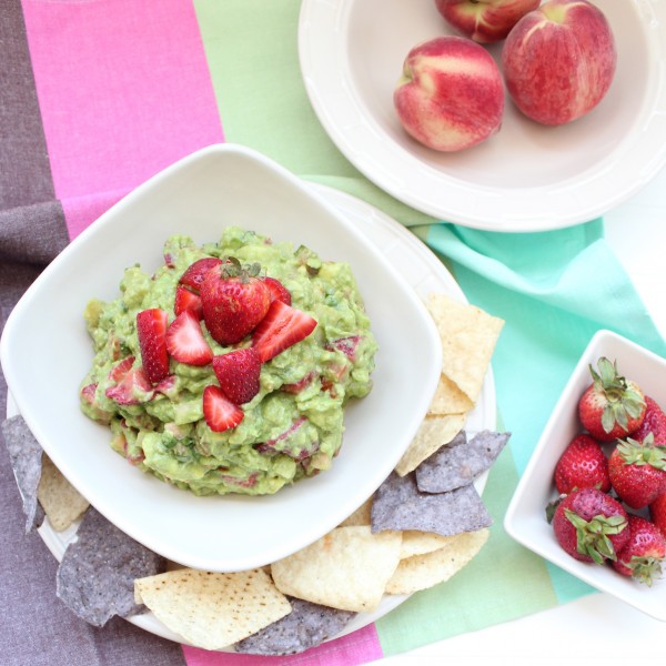 Strawberry Peach Guacamole Recipe from Whitney Bond