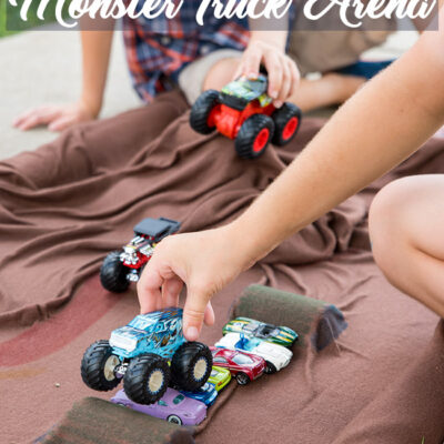 Easy DIY Hot Wheels Monster Truck Arena from Nifty Mom