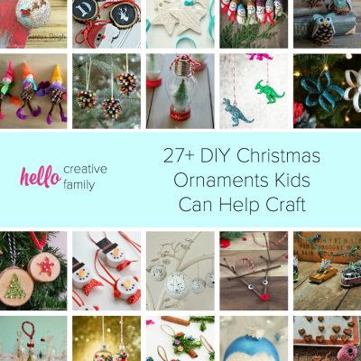 Looking for fun family Christmas activities? Have a family Christmas decoration party! Here are 27+ DIY Christmas Ornaments Kids Can Help Craft!