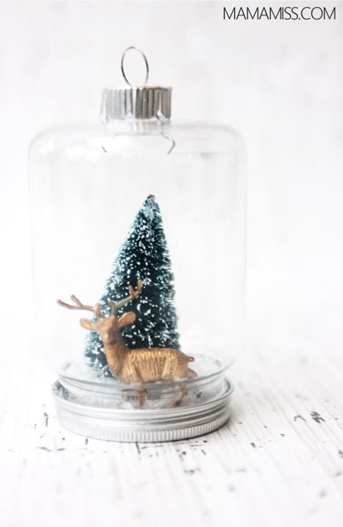 27+ DIY Christmas Ornaments Kids Can Craft- DIY Vintage Inspired Jar Ornament from Mama Miss