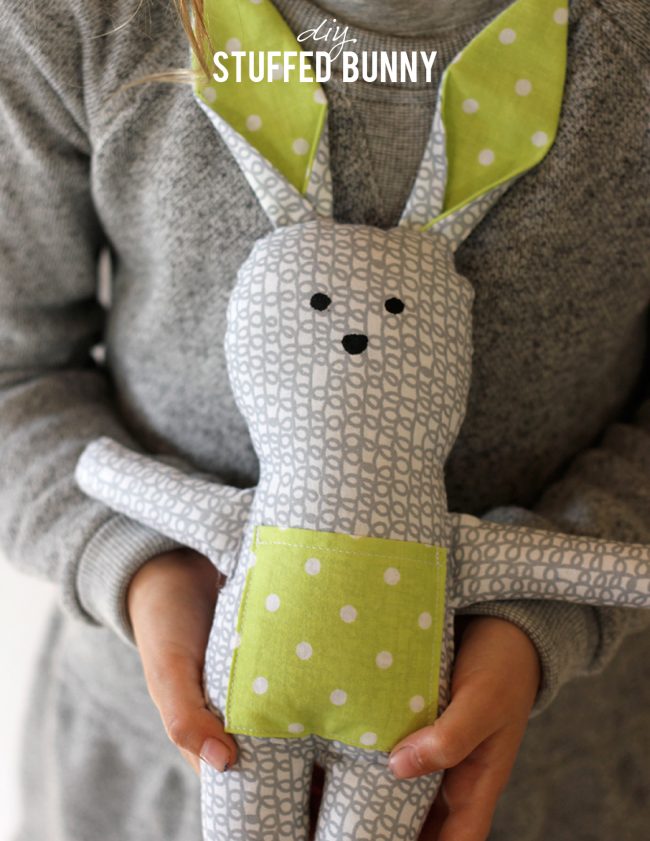 27+ Adorable Free Sewing Patterns for Stuffies, Plushies, Stuffed Animals and Other Felt and Fabric Toys- Bunny Stuffed Animal Pattern from Alice and Lois