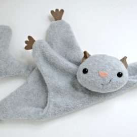 Flying Squirrel Stuffy Pattern from While She Naps