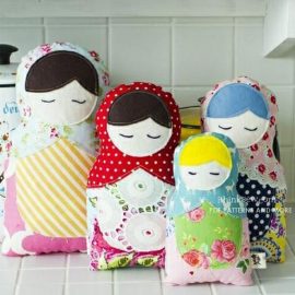 Matroyshika Doll Plushie Pattern from iThinksew