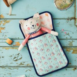 Cat Softie Toy With Sleeping Bag Sewing Pattern from SewHQ