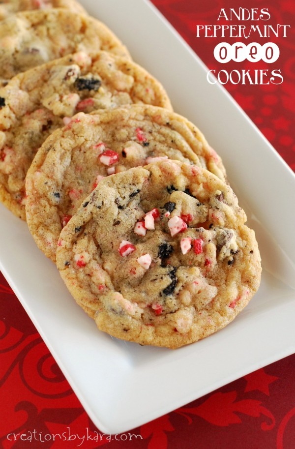 27+ Cookie Recipes Perfect For Christmas Cookie Exchanges- Andes Peppermint Oreo Cookies Recipe from Creations By Kara