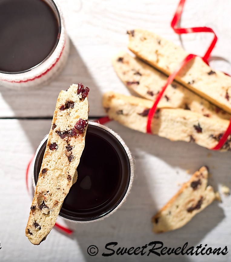 27+ Cookie Recipes Perfect For Christmas Cookie Exchanges- Cranberry Orange Chocolate Biscotti from Sweet Revelations