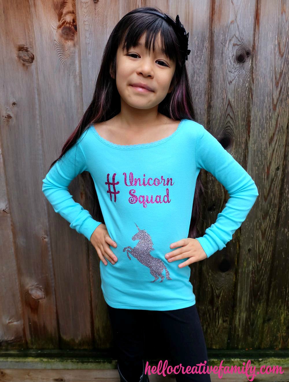 How cute is this DIY Unicorn Squad Graphic Shirt? It's such an easy Cricut Explore Project. Find the full tutorial with easy step by step instructions for how to upload your own images to Cricut Design Space. 