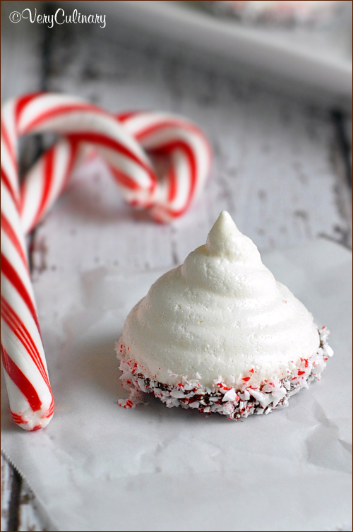 27+ Cookie Recipes Perfect For Christmas Cookie Exchanges- Peppermint Snowcap Meringues Recipe from Belly Full