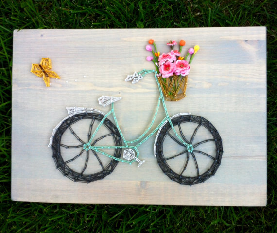 Bicycle String Art from Cactus Lily Crafts