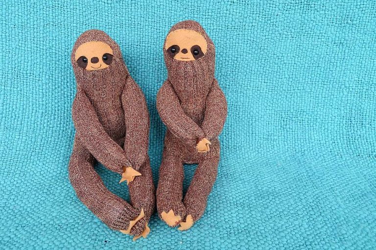 DIY Sock Sloth Sewing Project