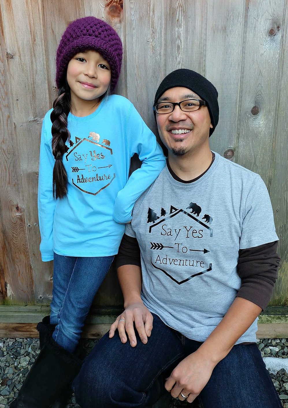 No matter what adventure life throws your way, say yes to adventure with this DIY shirt! Made using the Cricut, this post contains a free cut file and makes an adorable shirt for camping, hiking and other outdoor adventures!