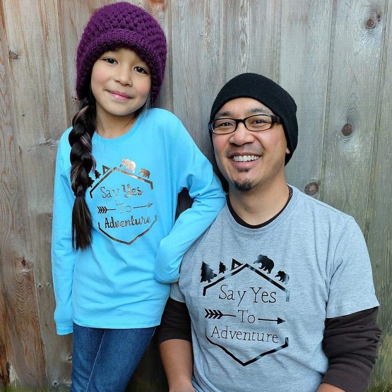 DIY “Say Yes To Adventure” Shirt Made On The Cricut- Perfect for camping!