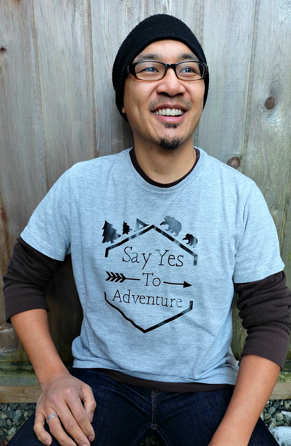 No matter what adventure life throws your way, say yes to adventure with this DIY shirt! Made using the Cricut, this post contains a free cut file and makes an adorable shirt for camping, hiking and other outdoor adventures! 