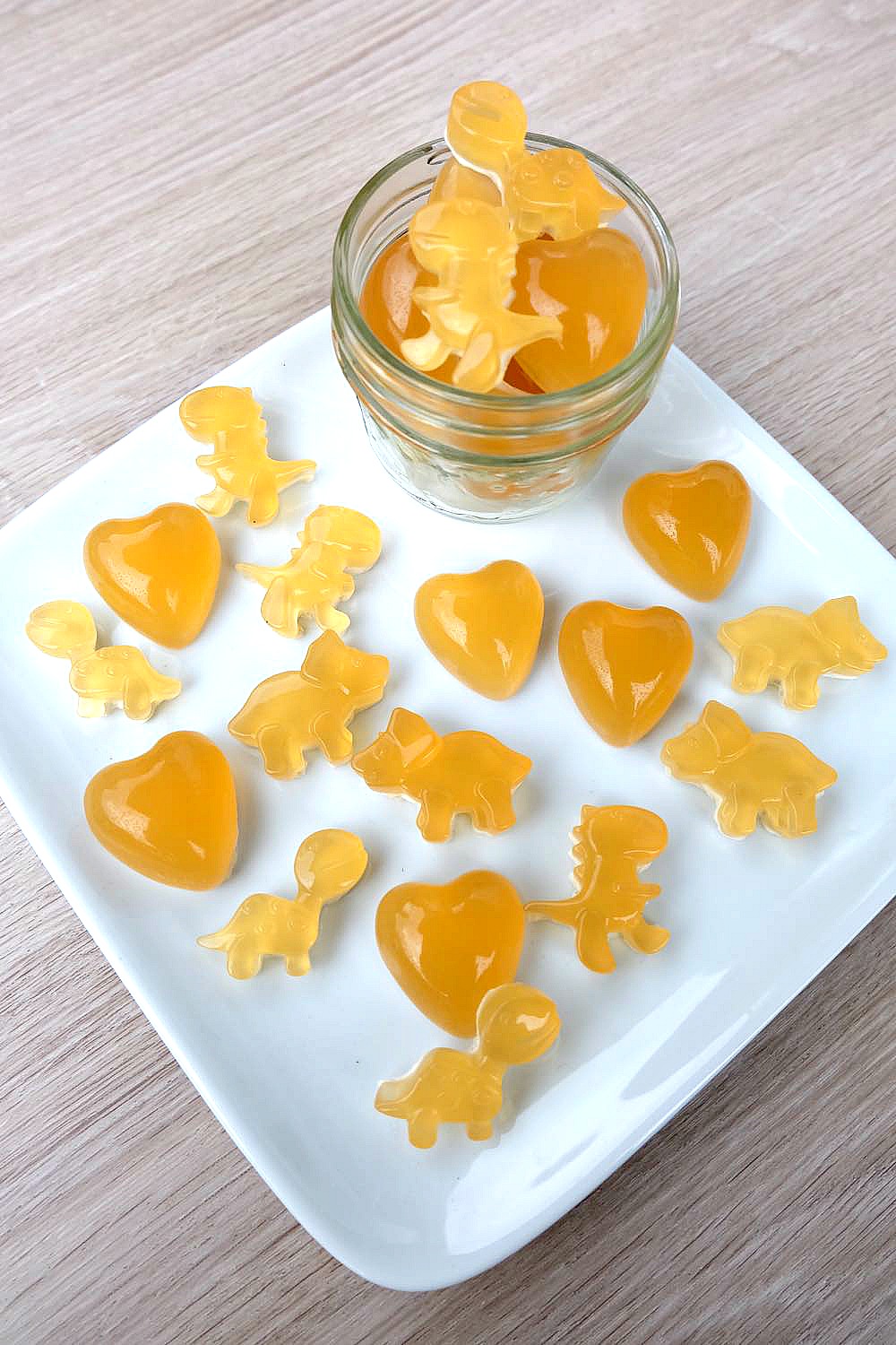 Sooth a sore throat and eliminate cold and flu symptoms with this easy, DIY cold remedy! This sore throat soothing gummies recipe has only four ingredients- lemon, honey, ginger and gelatin! Perfect for kids and adults!