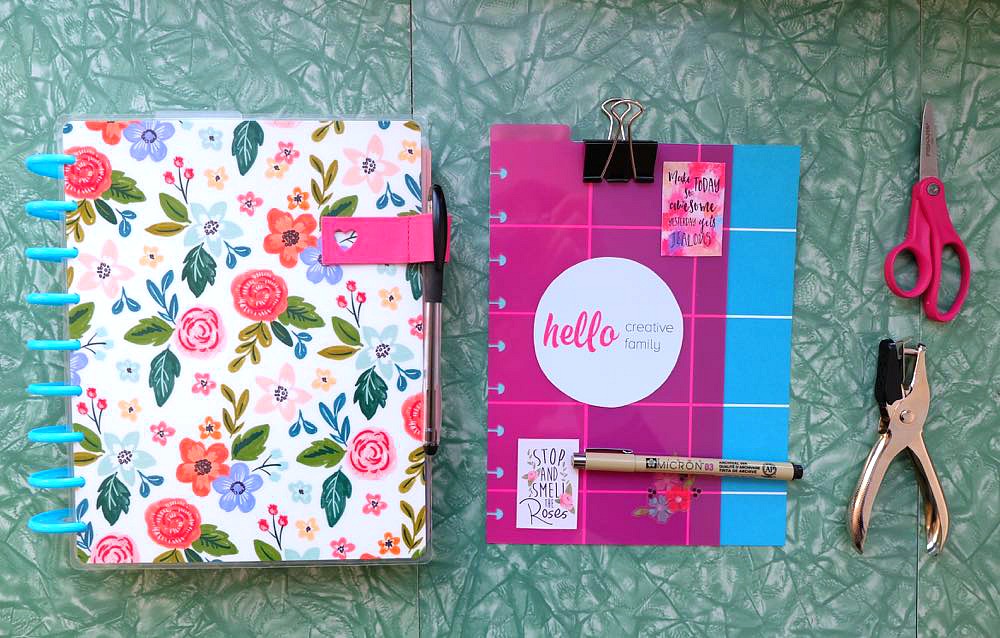 Want to punch holes in something to put into your Happy Planner but don't have a Happy Planner Arc Hole Punch? It's easy to DIY it! This tutorial shows you how to make holes in Happy Planner pages without the Arc Punch.