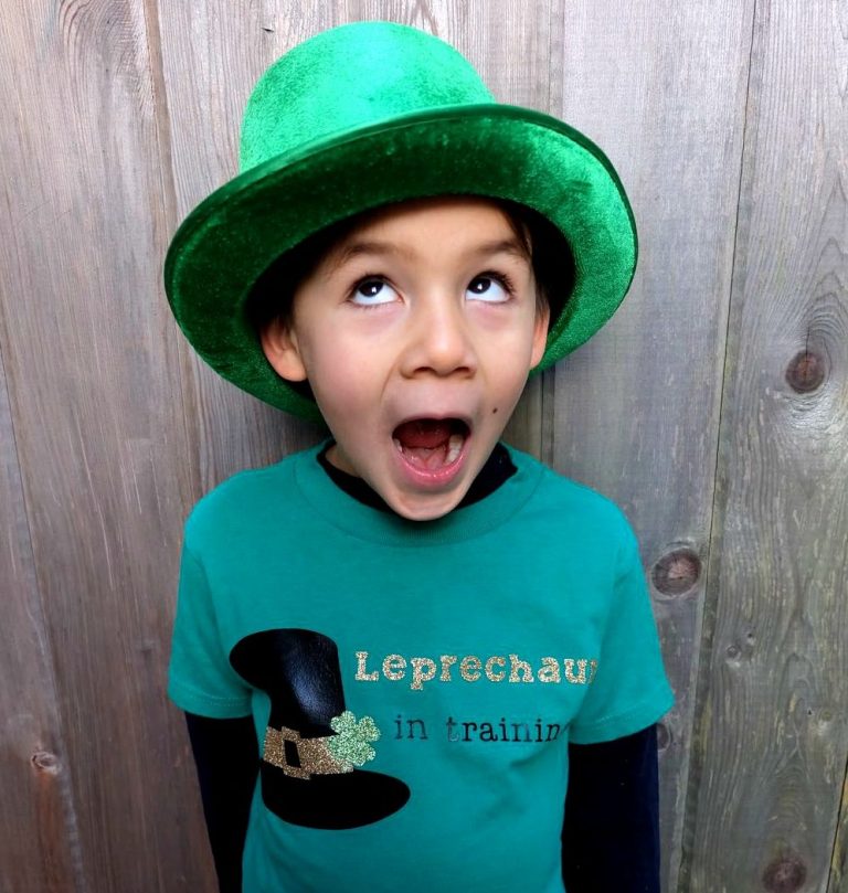 DIY St. Patricks Day Shirt- Leprechaun In Training With Free SVG