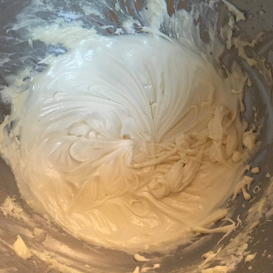 A whipped mixture of coconut oil, cacao butter, beeswax, shea butter, and essential oils completing the DIY Vapor Rub.