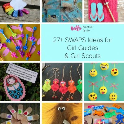 Looking for some inspiration for Girl Guide and Girl Scout SWAPS? Check out these 27+ easy and adorable SWAPS ideas and projects that kids can craft!