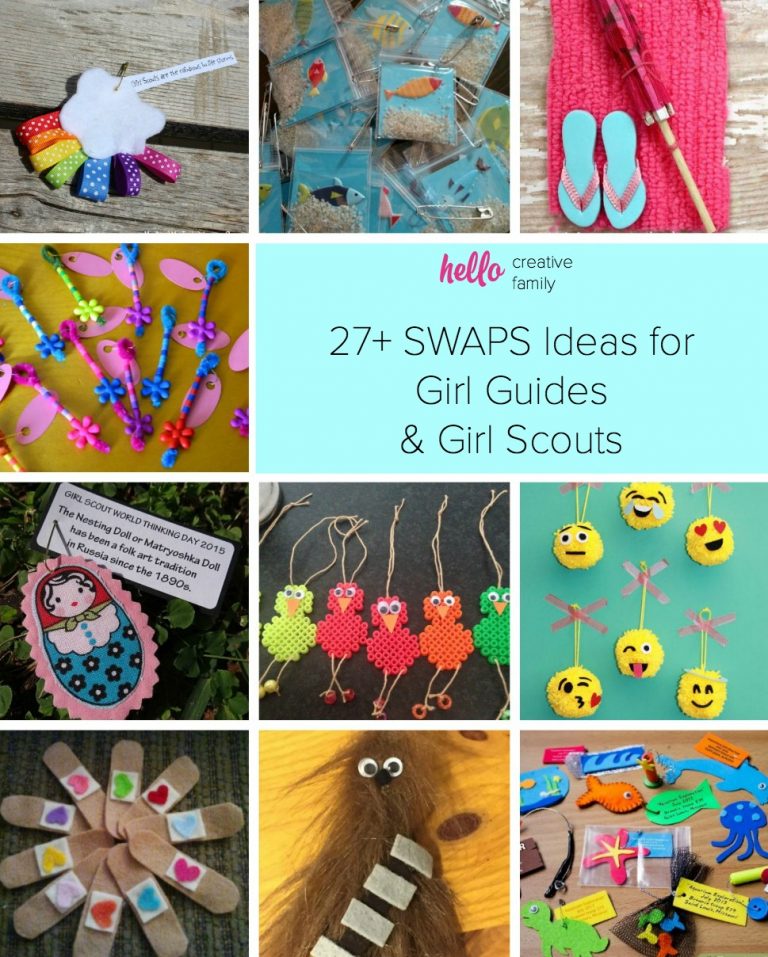 27+ SWAPS Ideas for Girl Guides and Girl Scouts