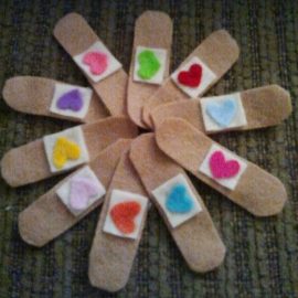 Bandaid Felt SWAPS Idea from The Pfeil Family