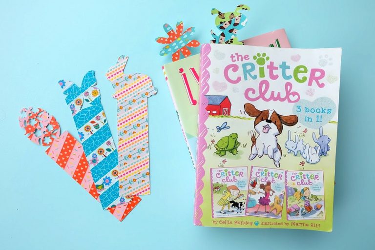 10 Minute Craft Project- DIY Animal Shaped Washi Tape Bookmarks