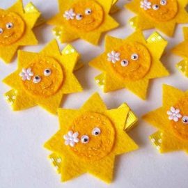 Happy Sun Felt SWAPS Idea