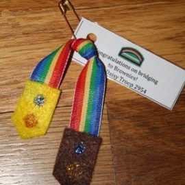 Girl Guides Rainbow Bridging SWAP Idea