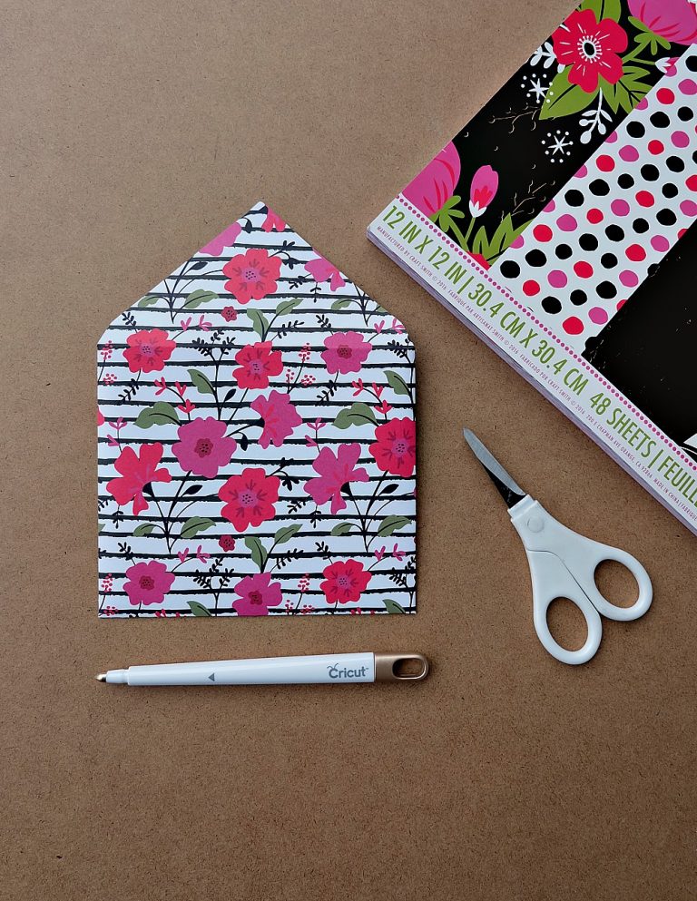 You'll want to hang onto old Christmas and Birthday card envelopes after reading this post! Upcycle old envelopes into envelope templates! Learn How To Make DIY Envelopes in minutes using scrapbooking paper and cardstock with this easy tutorial!