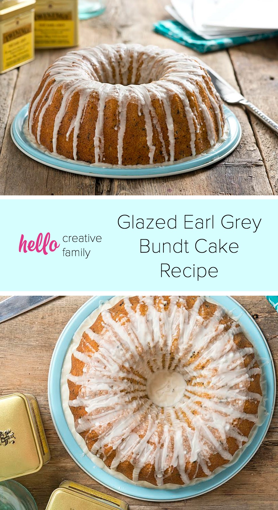 Making a show stopping dessert at home is easy, with the right recipe! Steeped loose leaf Earl Grey tea gives this Glazed Earl Grey Bundt Cake Recipe an incredibly moist and distinct flavor. The perfect dessert for a tea party or for entertaining guests!