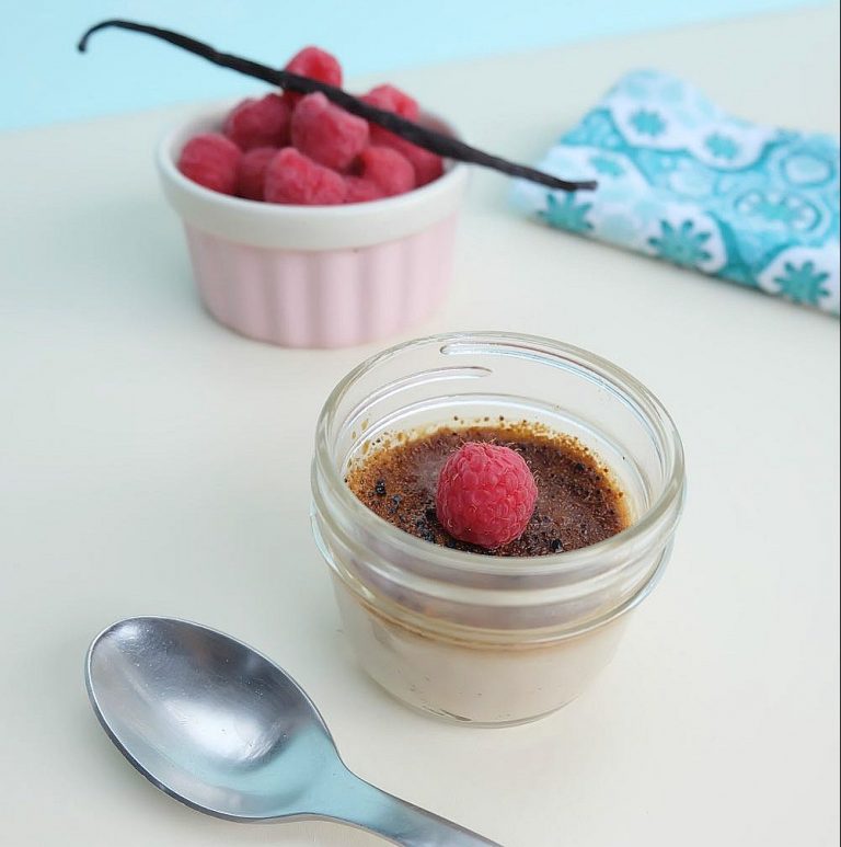 Raspberry Crème Brûlée Recipe Made With Coconut Sugar