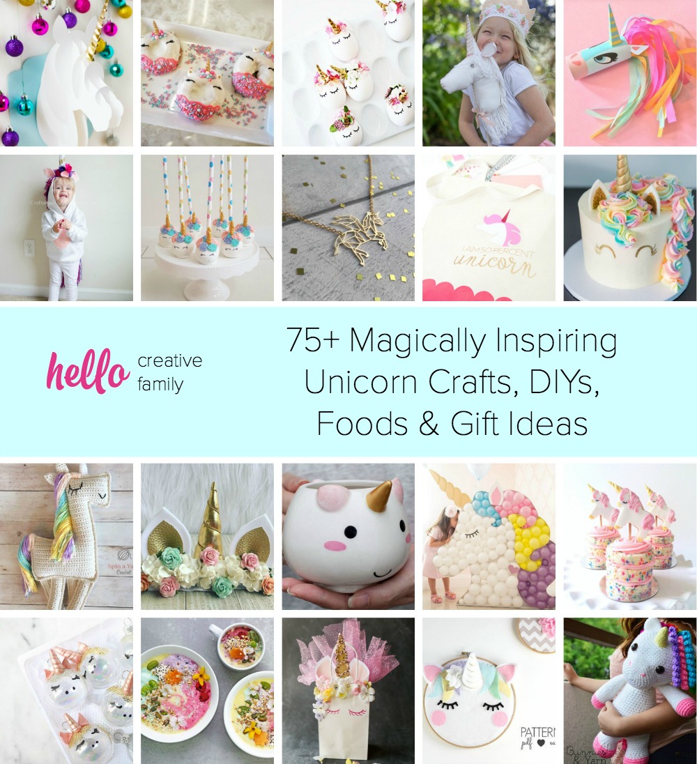 75+ magically inspiring unicorn crafts, diys, foods and gift ideas