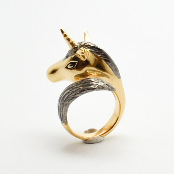 75+ Magically Inspiring Unicorn Crafts, DIYs, Foods and Gift Ideas: Black Knight Unicorn Ring