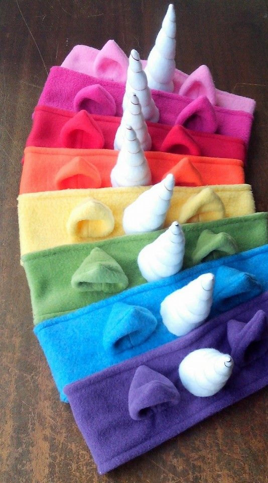 75+ Magically Inspiring Unicorn Crafts, DIYs, Foods and Gift Ideas: Fleece Unicorn Headband