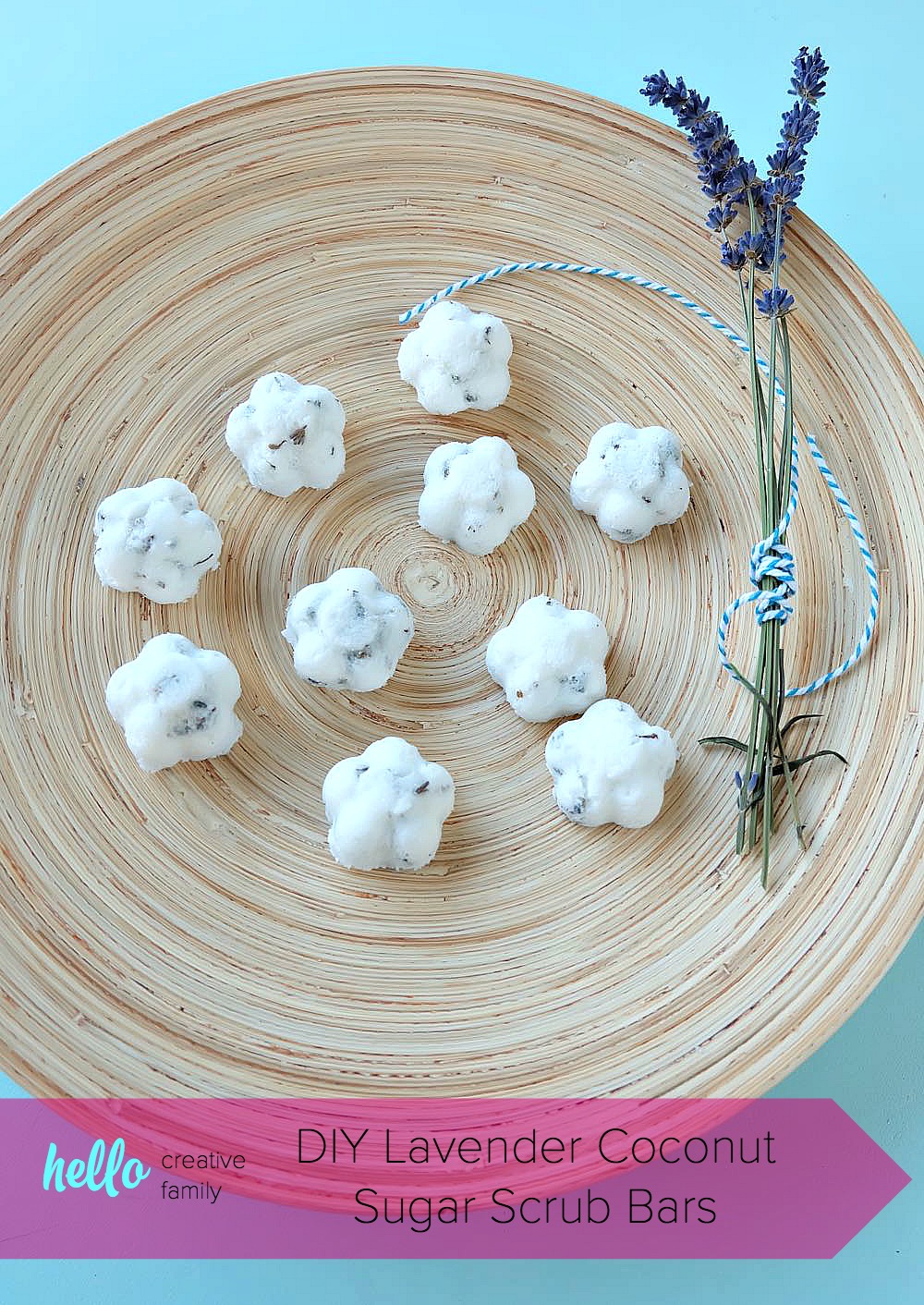 Making DIY body products at home is so much fun. Here is an easy project to get you started! These DIY Coconut Lavender Sugar Scrub Bars use shea butter melt and pour soap as their base. Perfect for exfoliating in the shower, or to use on feet and hands before a pedicure or manicure! Super simple to make and a fabulous handmade gift idea! 