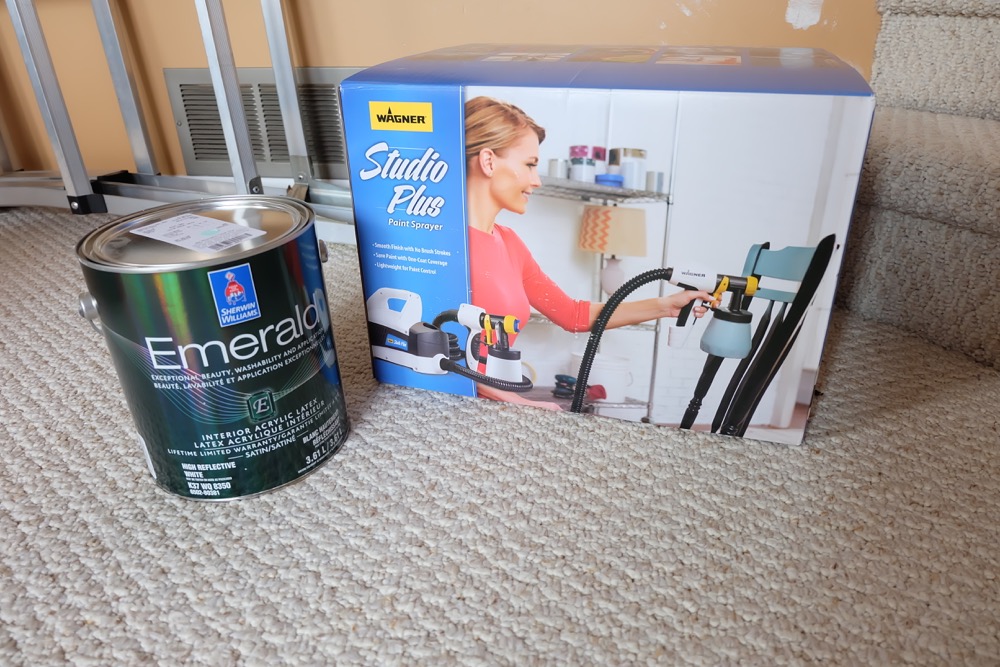 Take a sneak peek into behind the scenes of how Hello Creative Family transformed their tired old playroom into a gorgeous craft room video set! The craft table in this room is AMAZING. You will want to make your own craft room like this in your own house! #Sponsored by Wagner Paint Sprayers