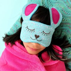 This 30 Minute Bunny Sleep Mask Sewing Tutorial is just about as cute as can be! Its easy to make and would make an adorable handmade gift idea for teens or tweens and would be perfect for birthday party or slumber party favors! Free cut file provided using the Cricut Maker or Cricut Explore. I have to make this Cricut project next! Step by step photos and instructions! #sponsored #CricutMade #CricutMaker