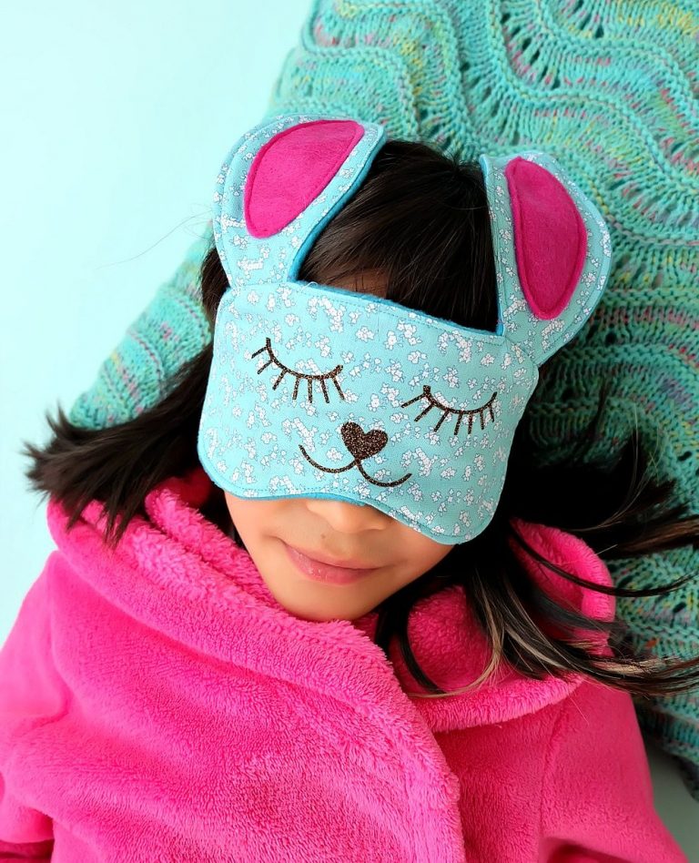 30 Minute Cricut Sewing Project- Bunny Sleep Mask With Free SVG Pattern