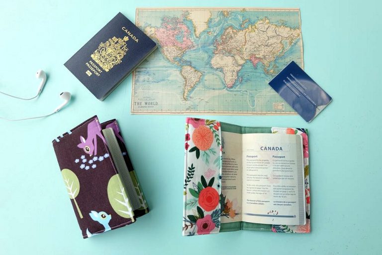 Easy 30 Minute DIY Passport Holder Sewing Tutorial With Pocket for ID
