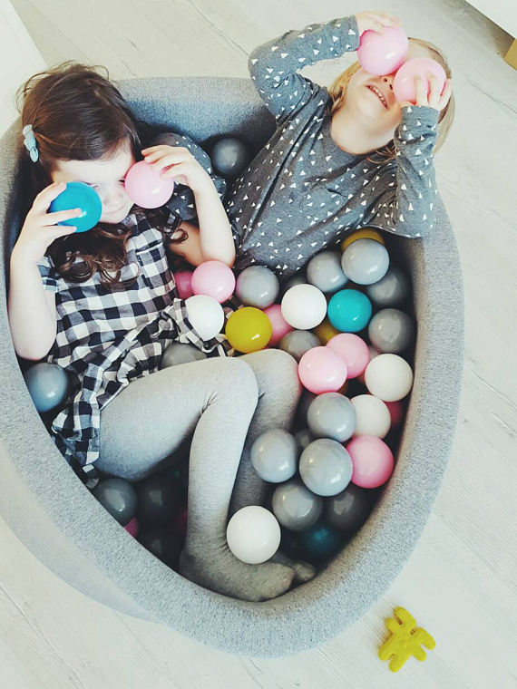 Handmade Holiday Gift Guide Gifts For Kids: Children's Ball Pit from Milky Bubble Kids