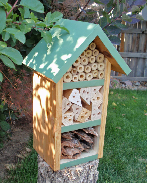 Handmade Holiday Gift Guide Gifts For Kids: Handmade Beneficial Bug House from Persnickety Home Designs