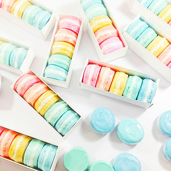 Handmade Holiday Gift Guide Gifts For Her: Macaron Soap Gift Set from Sunbasil Soap