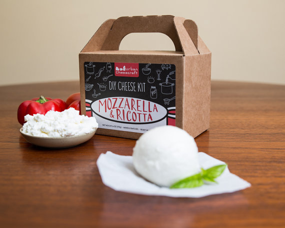 Handmade Holiday Gift Guide Gifts For Her: Mozzarella and Ricotta Cheese Kit from Urban Cheesecraft