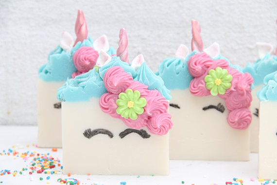 Handmade Holiday Gift Guide Gifts For Kids: Unicorn Soap from Kismibella