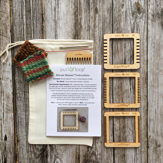Handmade Holiday Gift Guide Gifts For Kids: Weaving Kit from Purl & Loop