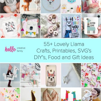 55+ Lovely Llama Crafts, Printables, SVG's DIY's, Food and Gift Ideas #Crafts #DIY #Printables #GiftIdeas #llama
