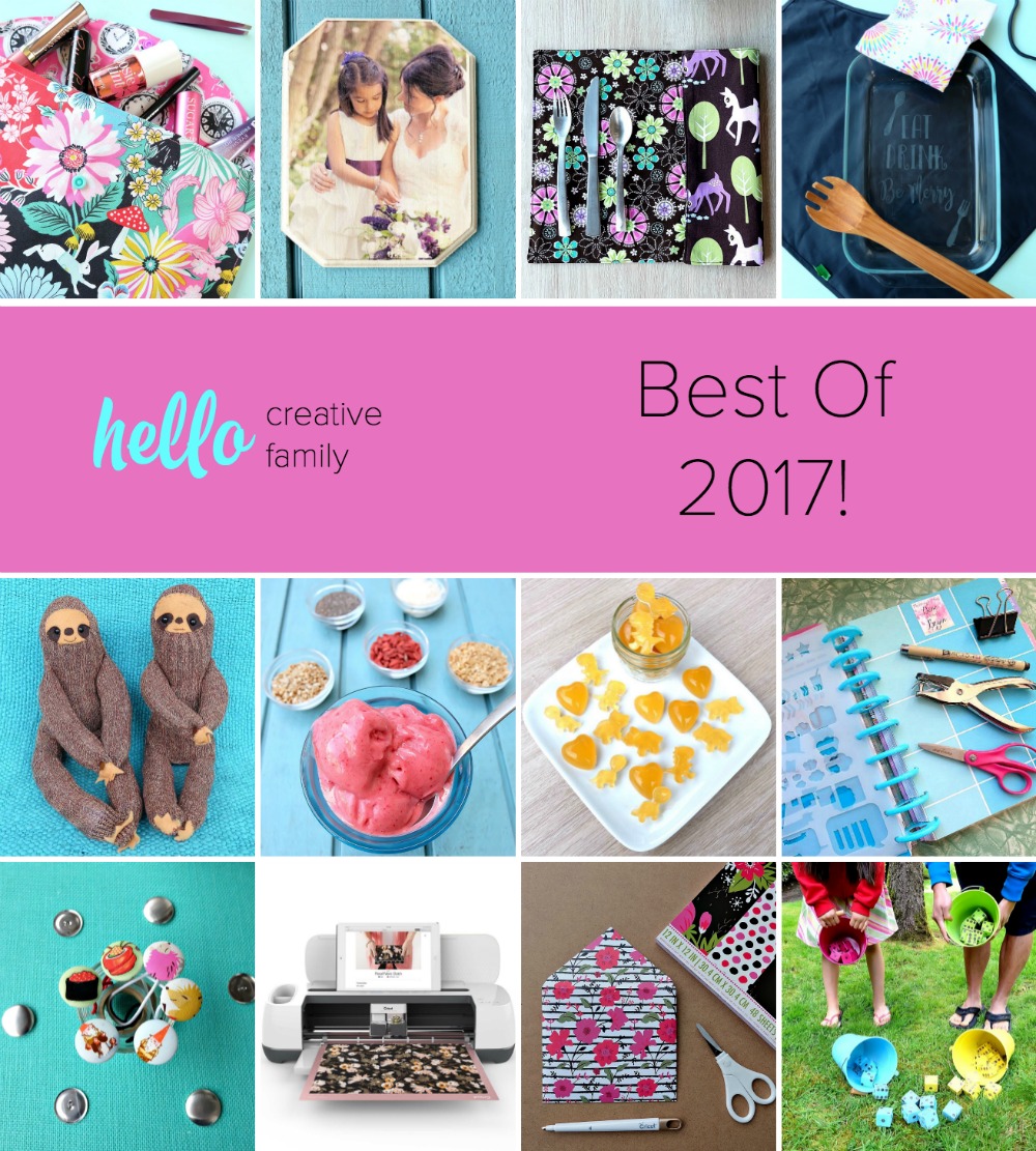 Counting down the top 12 Hello Creative posts from 2017! These crafts and recipes are guaranteed to spark creativity for your creative family! 