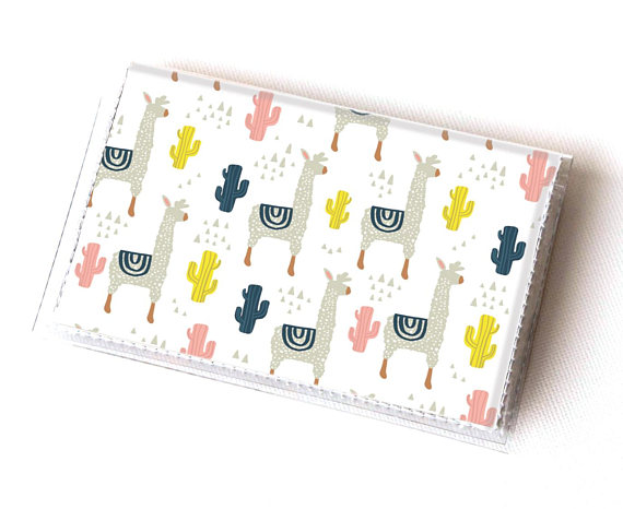 50+ Lovely Llama Crafts, Printables, SVG's DIY's, Food and Gift Ideas: Llama Card Holder from Dear Sukie