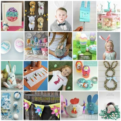 So many adorable spring and Easter craft ideas here! I love that they are family friendly and that the kids can help with these Easter crafts! My kiddo would love number 26!