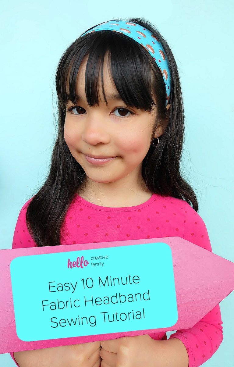 Easy 10 Minute Fabric Headband Sewing Tutorial + Why You Need A Cricut If You Are In A Craft Slump